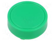 Actuator lens; green; poliacetal; Ø23.6x9.2mm IDEC