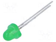 LED; yellow green; 5mm; 40÷80mcd; 60°; Front: convex; 1.7÷2.4VDC EVERLIGHT