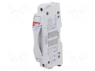 Fuse holder; 10x85mm; 32A; 1.5kV; Poles: 1 DF ELECTRIC