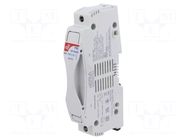Fuse holder; 10x85mm; 32A; 1.5kV; Poles: 1 DF ELECTRIC