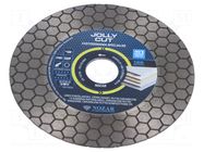 Cutting diamond wheel; Ø: 125mm; Øhole: 22.23mm; Disc thick: 1.6mm NOZAR DIAMANTWERKZEUGE