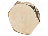 Protection cap; metal; Thread: PG21; Spanner: 30mm; with seal HARTING