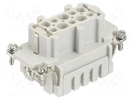 Connector: HDC; contact insert; female; Han Hv E®; PIN: 5(3+2) HARTING