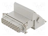 Connector: HDC; contact insert; female; Han D® AV; PIN: 64; 64+PE HARTING