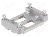 Mounting adapter; Adapter Han 6B-2x D-Sub 9 HARTING