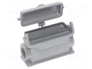 Han B Base SM HC metal cover 2 x M32 HARTING