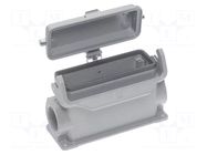 Han B Base SM HC metal cover 2 x M32 HARTING