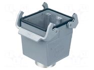 Enclosure for connectors: HDC; Type: high; Gland: PG42 HARTING