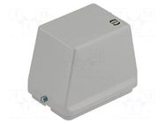 Enclosure for connectors: HDC; Type: high; Gland: PG36 HARTING