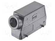 Enclosure for connectors: HDC; Type: high; Gland: PG29 HARTING