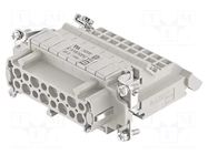 Connector: HDC; contact insert; female; 16A; 500V; Han E® AV; 16+PE HARTING