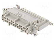 Connector: HDC; contact insert; female; 16A; 500V; Han ES® AV; left HARTING