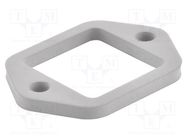 Gasket; Han® M; zinc alloy; Gasket: FPM; Colour: black; -40÷125°C HARTING