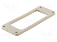 Gasket; Han® M; zinc alloy; Gasket: FPM; Colour: black; -40÷125°C HARTING