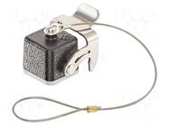 Protection cover; size 3A; Han® M; IP65,IP67; for latch HARTING
