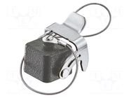 Protection cover; size 3A; Han® M; IP65,IP67; for latch HARTING
