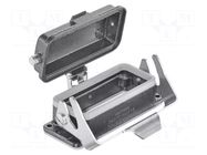 Enclosure for connectors: HDC; size 16B; Han® M; IP65; with latch HARTING