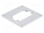 Mounting adapter; Han Yellock 60 Adapter Plate HARTING