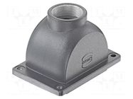 Han-Yellock 30-feed through hood-M32 HARTING