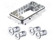 Han-Yellock 60 bulkhead hsg-Molly Bolts HARTING