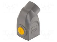 connector Han-Yellock 10 hood M25 angled entry HARTING