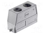Enclosure for connectors: HDC; Type: high; Gland: M25 HARTING