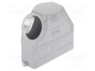 Enclosure for connectors: HDC; Type: high; Gland: M50 HARTING