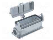 Han B Base SM LC plastic cover 1xM25 HARTING