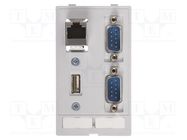 "Data module (RJ45; USB; 2XSUB-D9,mm)" HARTING