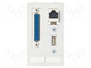 "Data module (USB; RJ45; SUB-D25,f-m)" HARTING