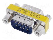 Gender Changer SUB-D9, m-m HARTING