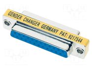 Gender Changer SUB-D25, f-f HARTING