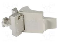 Mounting clamp; DIN-Power bracket rightD20metal no screw HARTING