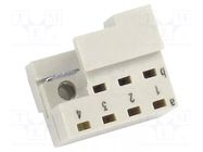 Mounting clamp; DIN-Power fixing bracket B right,cod HARTING