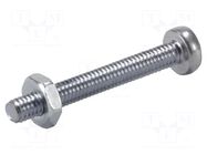 Fixation screw; DIN-Power locking screw M2,5 x 20 HARTING
