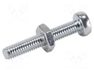 Fixation screw; DIN-Signal locking screw HARTING