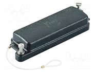 Protection cover; size 24B; Han® HPR; threaded joint,screws HARTING