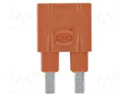 Bridge; Jumper Along 1x2 red 16A HARTING