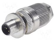 M12 Power IDC male L-coded w/o FE HARTING