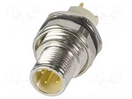PCB receptacle male back D-cod 4-pole HARTING