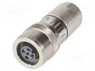 M12-PP-CC-IDC-4P-DCOD-F-STR-SHLD; PIN: 4; female; straight HARTING
