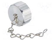 Protection cover; M23 cover-s met.for HBM,chain 100mm HARTING