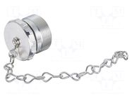 Protection cover; M23 cover–s met for hood,chain 100mm HARTING