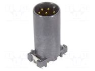PIN: 8; male; M12-PCB-SMT-2PC-8P-ACOD-M-STR; straight HARTING