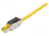 PreLink RJ45 plug, AWG22/24, IP20 Cat.6A HARTING