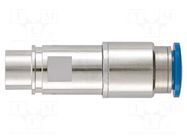 Contact; female; with cut-off valve; pipe OD Ø8mm; brass HARTING