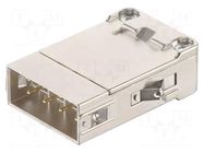 Han Gigabit insert male, (shield-GND) HARTING