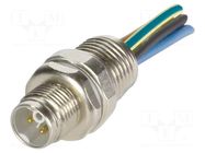 M12-PFT-CRIMP-5P-KCOD-M-0.3 Front 2,5mm HARTING