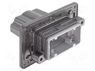 Enclosure for connectors: HDC; size 10B; Han® HPR; straight; M40 HARTING