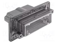 Enclosure for connectors: HDC; size 24B; Han® HPR; straight; M50 HARTING